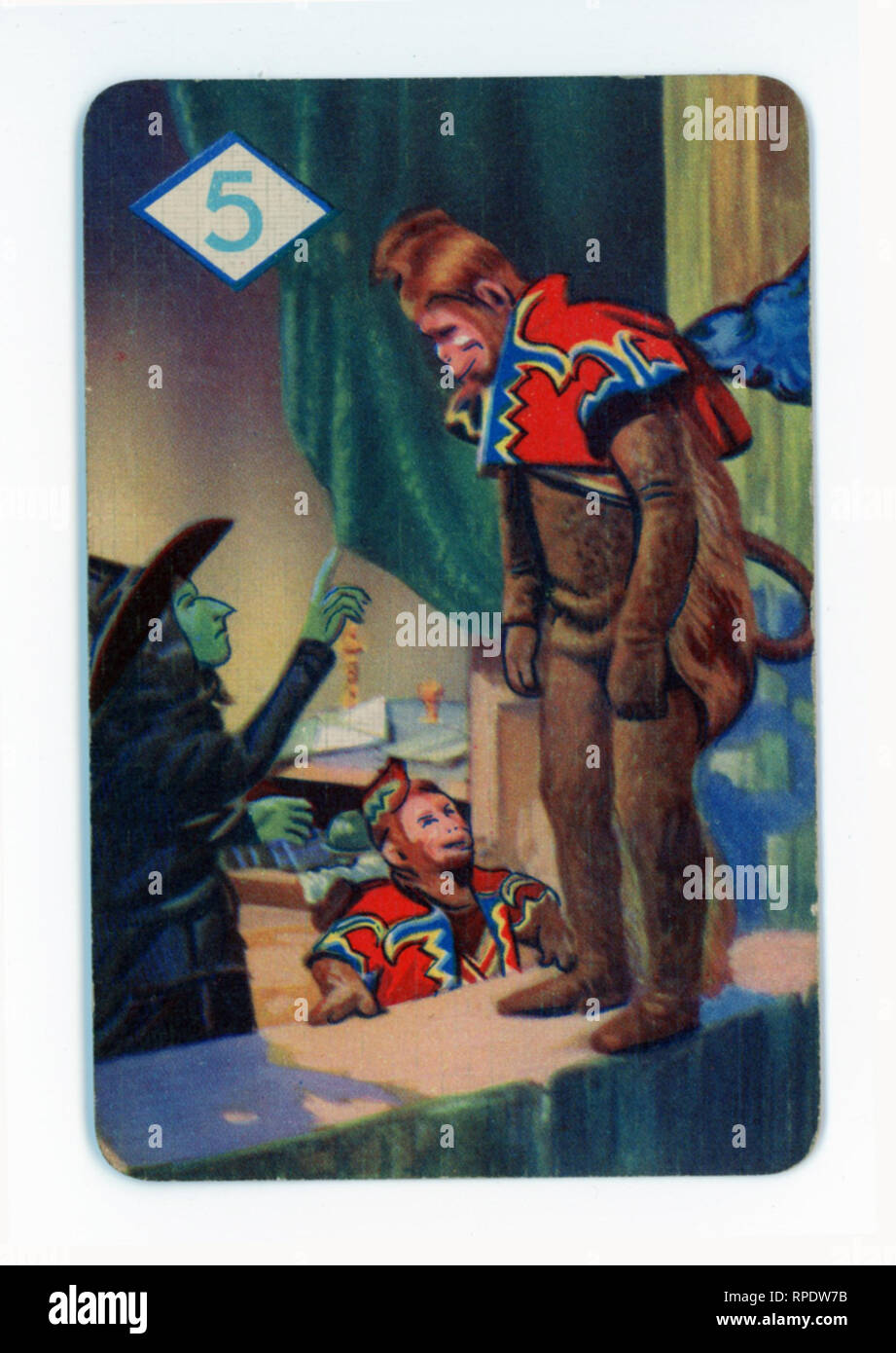 The Wizard Of Oz , jeu de cartes produites à Londres en 1940 par Castell Frères, Ltd. (Pepys marque) pour coïncider avec le lancement de la M.G.M. film dans le Royaume-Uni au cours de l'année Banque D'Images