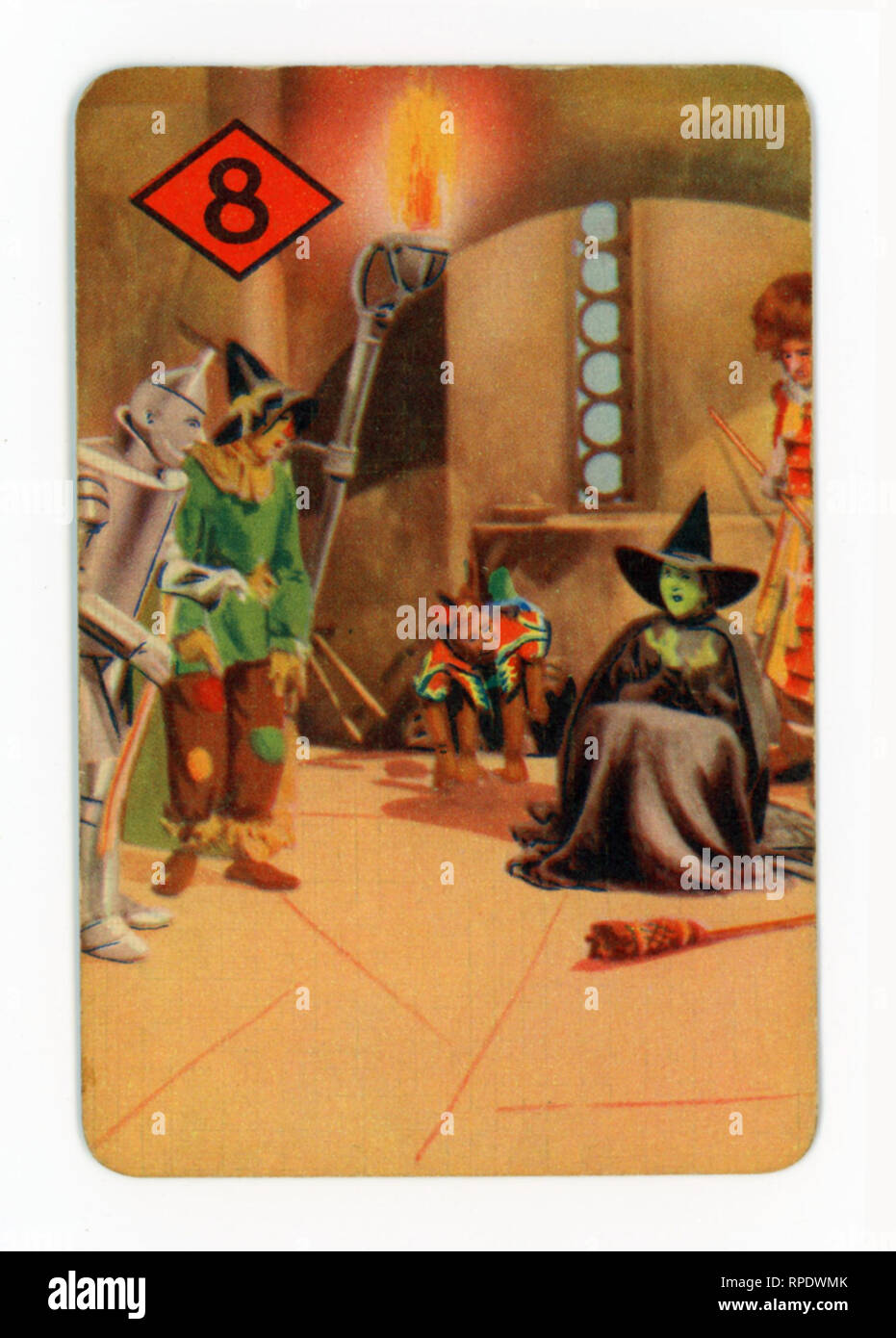 The Wizard Of Oz , jeu de cartes produites à Londres en 1940 par Castell Frères, Ltd. (Pepys marque) pour coïncider avec le lancement de la M.G.M. film dans le Royaume-Uni au cours de l'année Banque D'Images