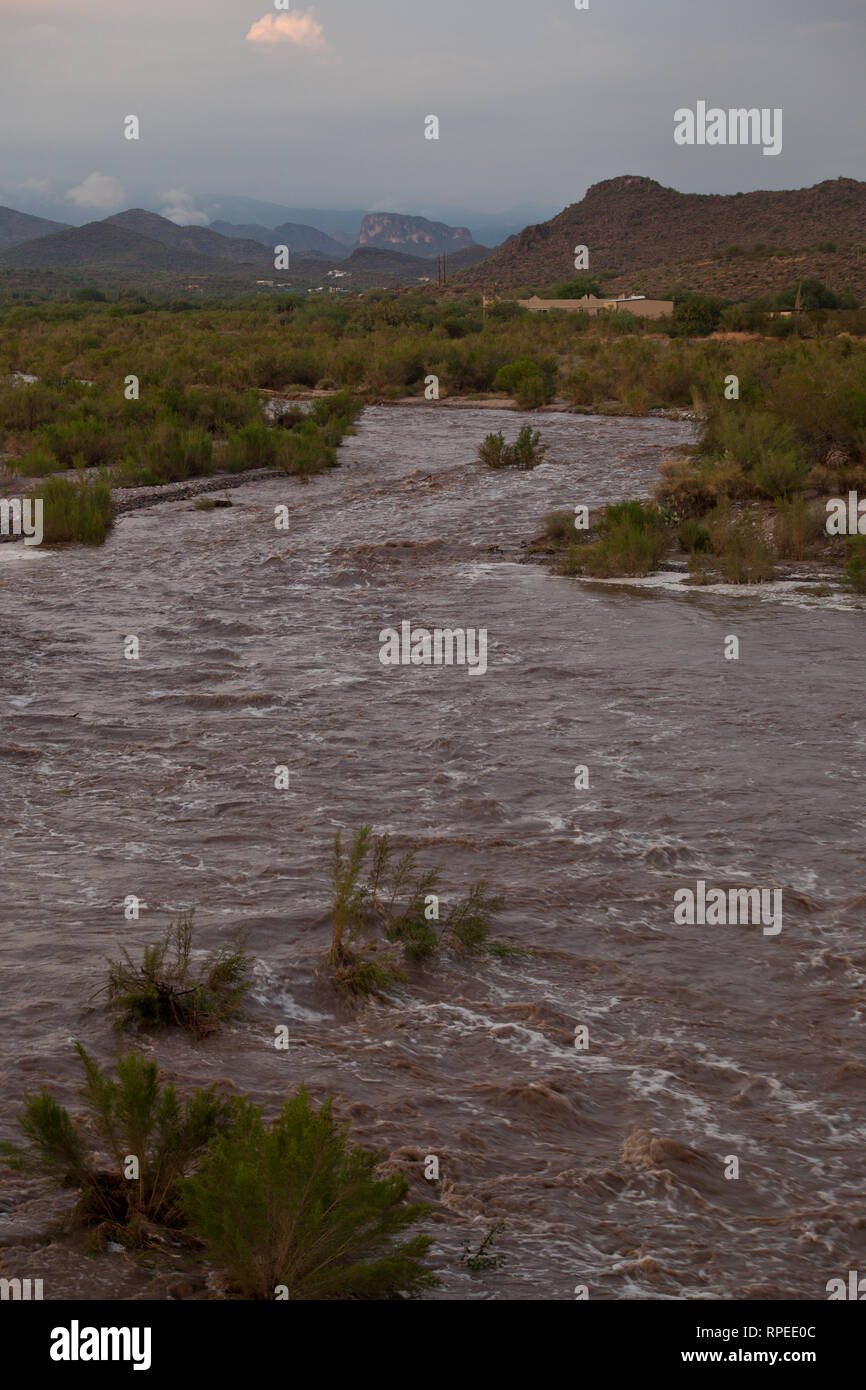 Les inondations du ruisseau de la Reine Banque D'Images