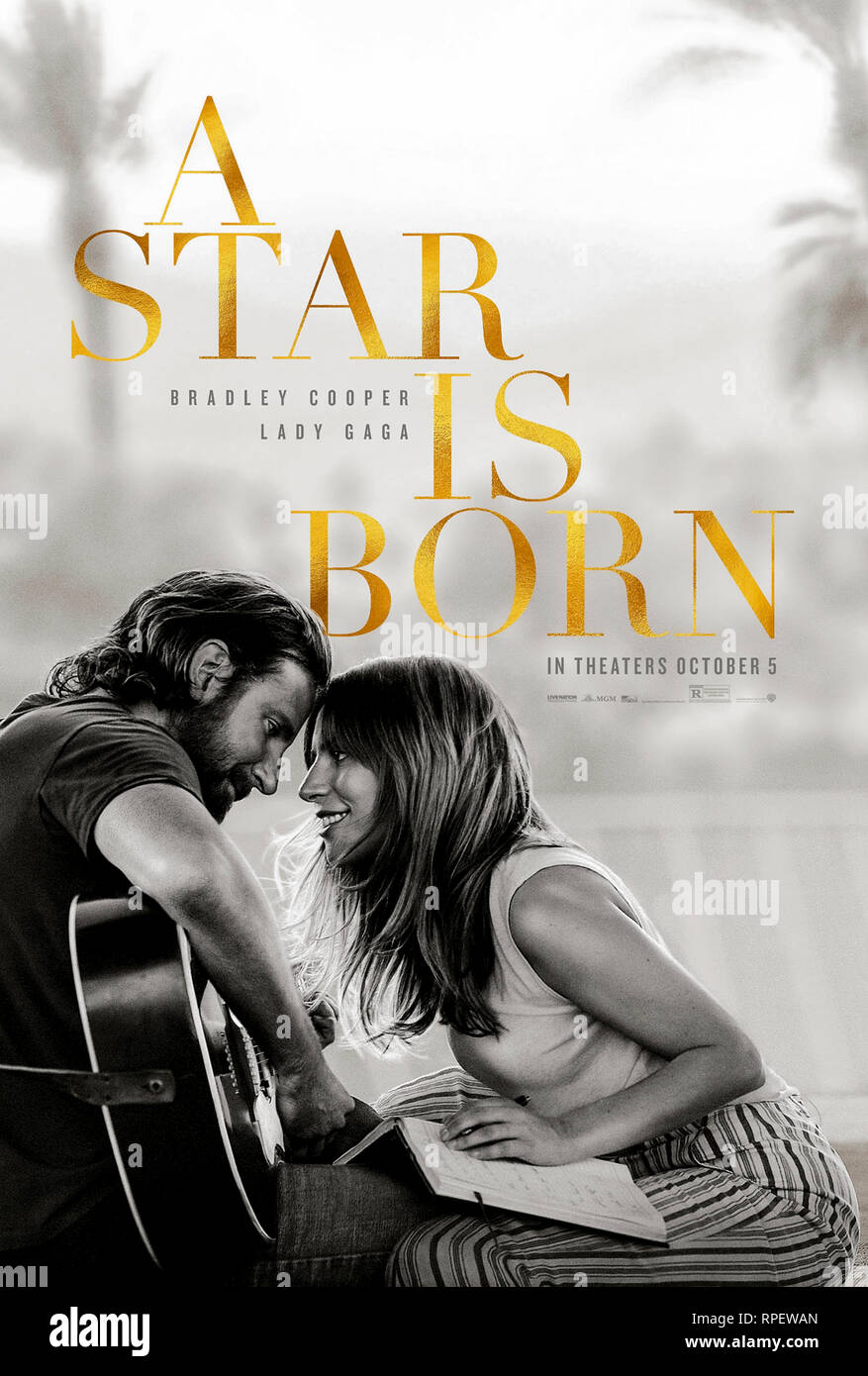 Une étoile est née (2018) réalisé par Bradley Cooper et avec Lady Gaga, Bradley Cooper et Sam Elliott. Banque D'Images