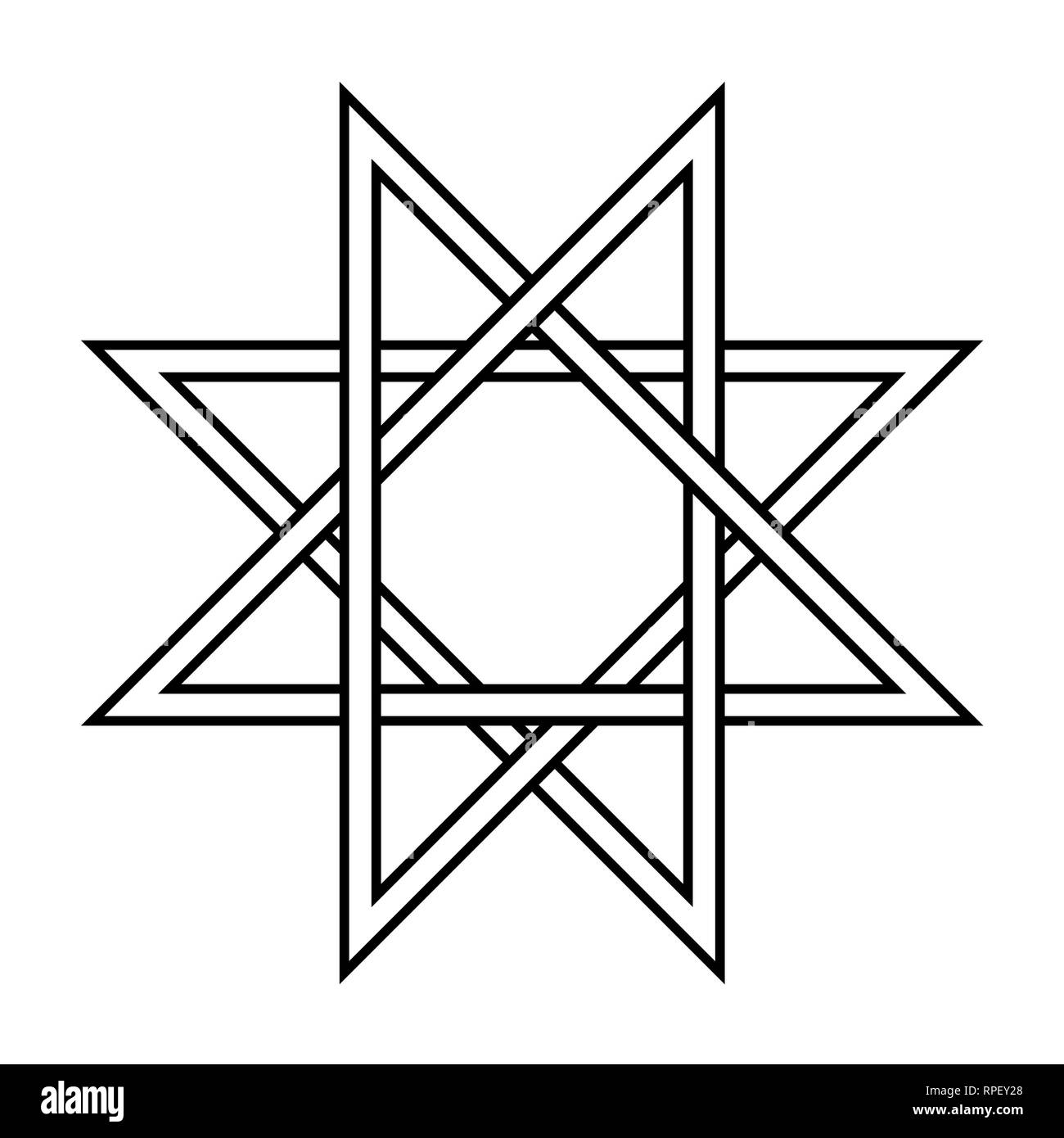Balte de symbole ethnique d'ornement. Vector illustration. Illustration de Vecteur