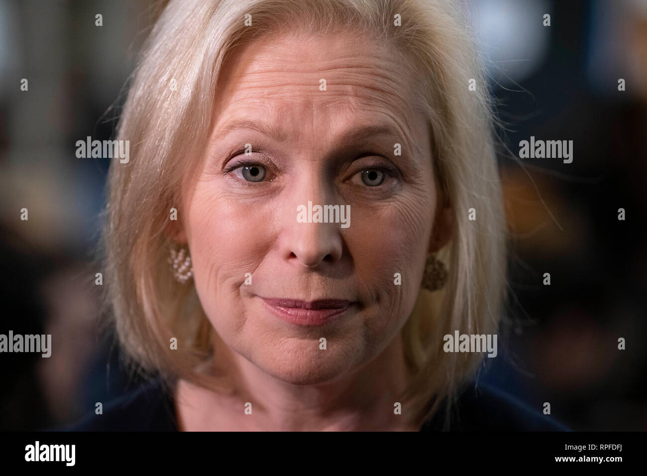 United States Sen. Kirsten Gillibrand, un démocrate de New York, visites, l'Ann Richards école pour jeunes femmes leaders à Austin alors que sur une collecte de fonds à travers le Texas swing. Gillibrand, 52 ans, a annoncé sa candidature pour l'investiture présidentielle Démocrate de 2020, le mois dernier. Banque D'Images