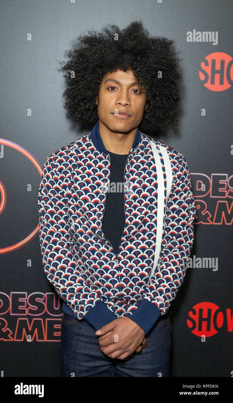 New York, États-Unis. Feb 21, 2019. New York, NY - 21 Février 2019 : Victor Lopez assiste aux débuts de la série de Showtime Late-Night DESUS & MERO à l'horloge New York Edition Crédit : lev radin/Alamy Live News Banque D'Images
