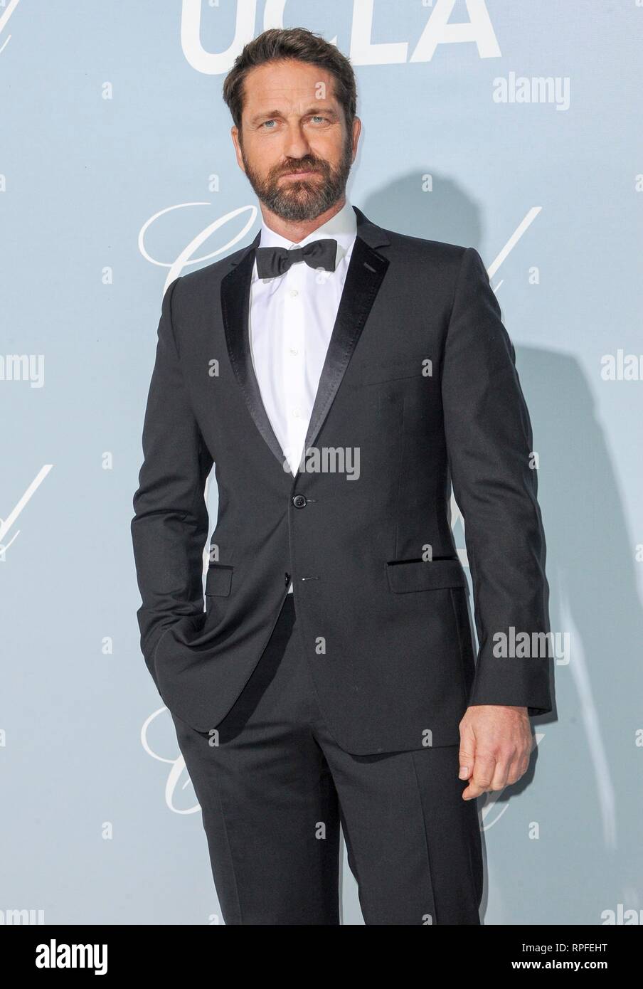 Los Angeles, CA, USA. Feb 21, 2019. Gerard Butler à UCLA pour des arrivées pour Hollywood Gala Science, résidence privée, Los Angeles, CA, le 21 février 2019. Credit : Elizabeth Goodenough/Everett Collection/Alamy Live News Banque D'Images