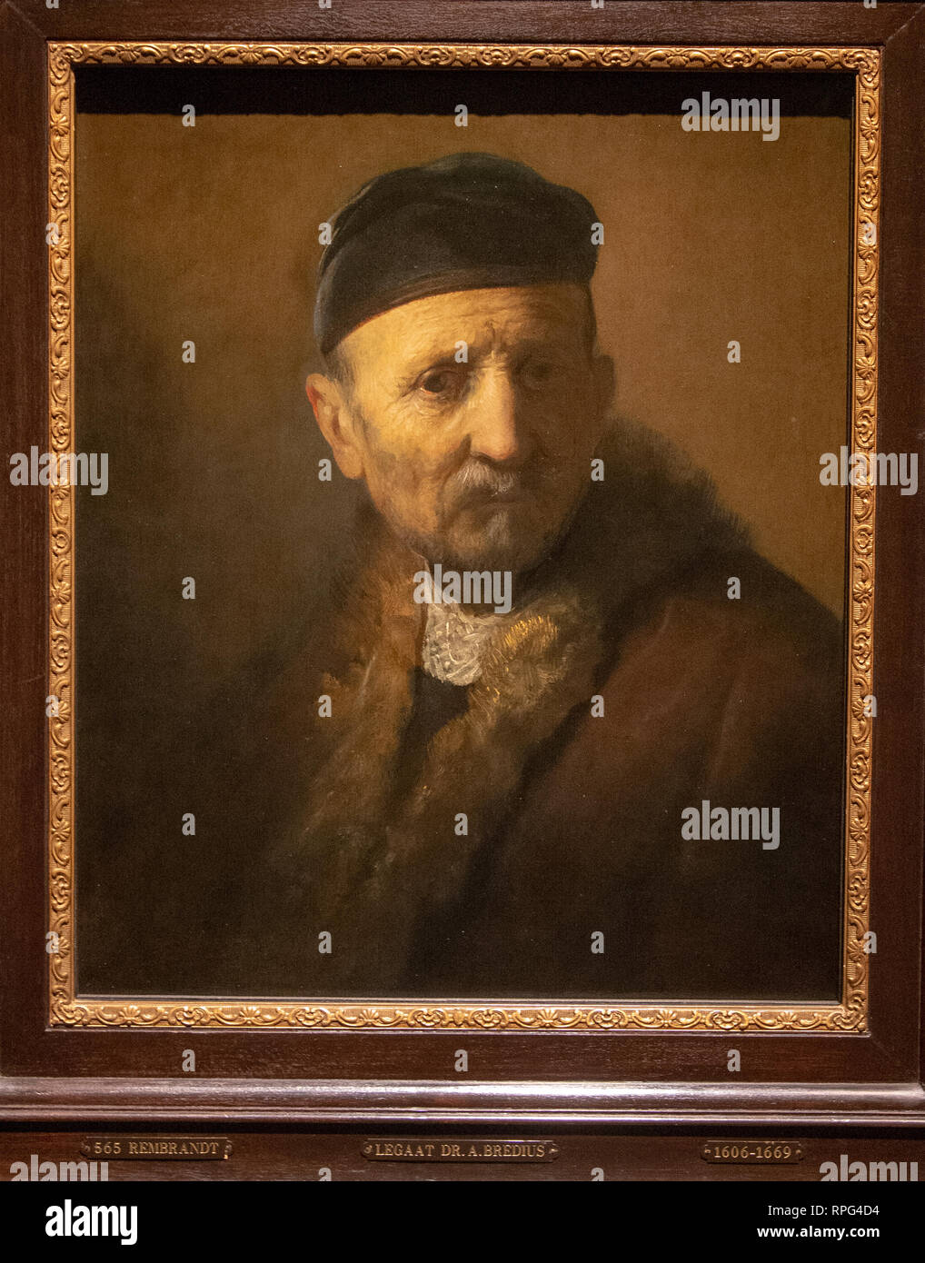 Tronie de old man par peintre Rembrandt van Rijn ? Banque D'Images Tronie de old man par peintre Rembrandt van Rijn ? Banque D'Images