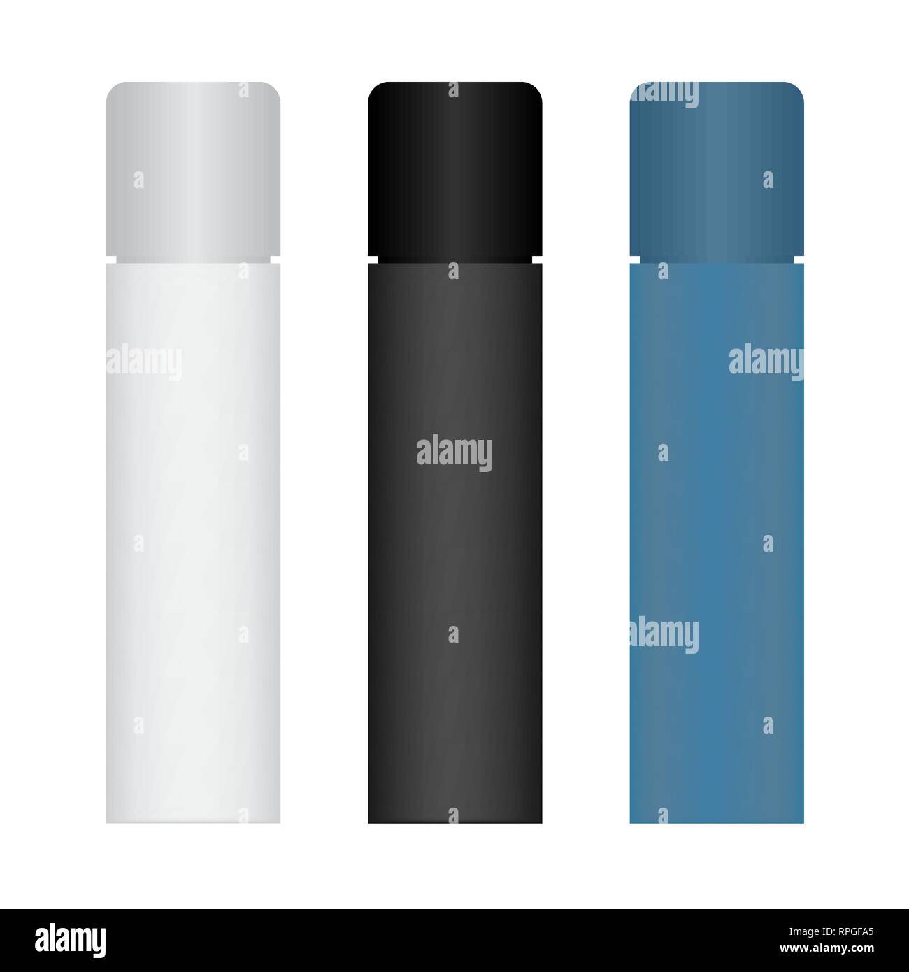 Bouteille de parfum ou d'autres liquides. Vase décoratif isolé. 3D. Vector illustration. Illustration de Vecteur