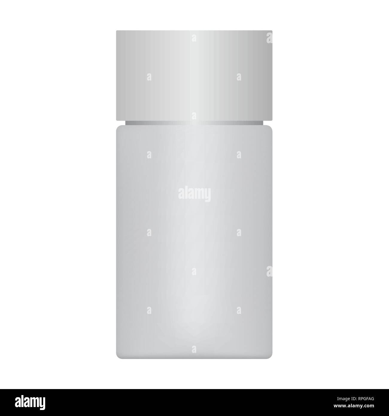 Bouteille de parfum ou d'autres liquides. Vase décoratif isolé. 3D. Vector illustration. Illustration de Vecteur