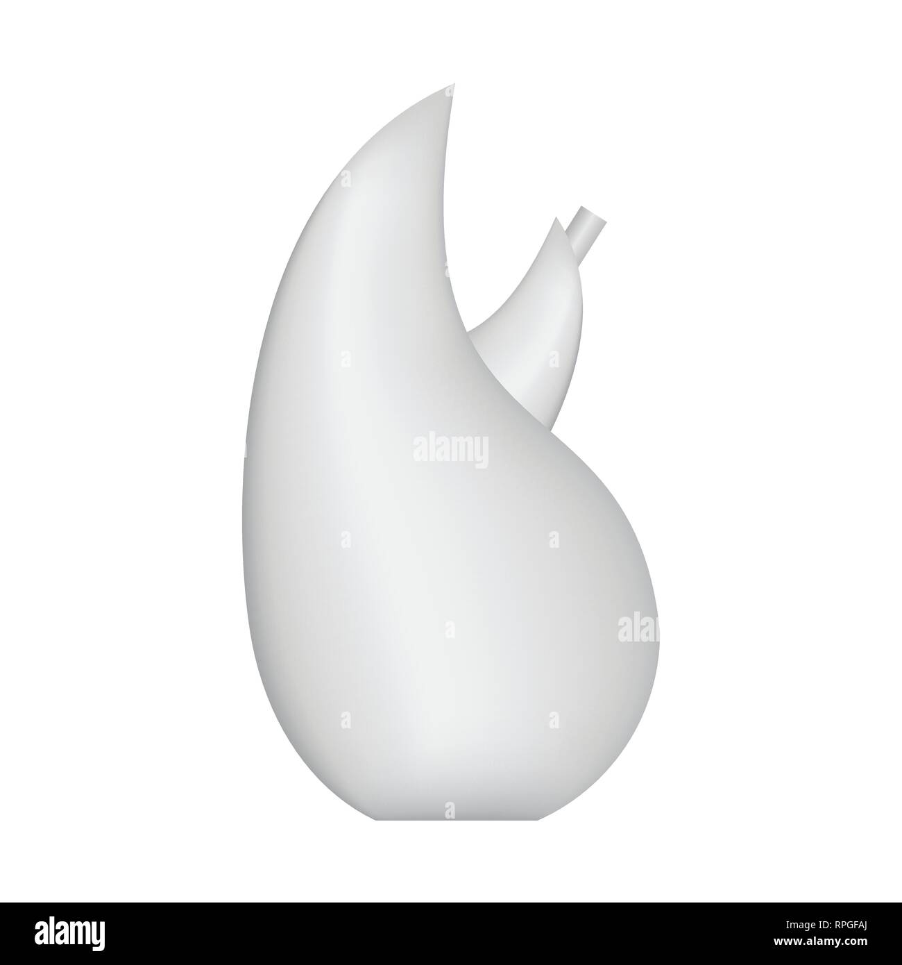 Bouteille de parfum ou d'autres liquides. Vase décoratif isolé. 3D. Vector illustration. Illustration de Vecteur