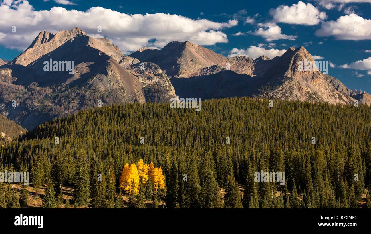 COLORADO, USA, Molas Lake, au sud de Silverton, Route 550 Banque D'Images
