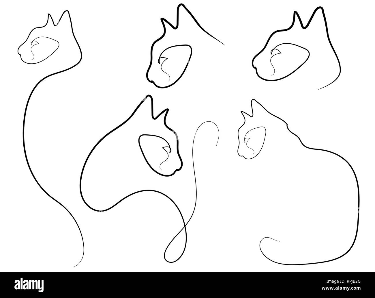 Une Ligne Design Chat Silhouette Croquis Et Le Minimalisme Styles Vector Illustration Image Vectorielle Stock Alamy Une Ligne Design Chat Silhouette Croquis Et Le Minimalisme Styles Vector Illustration Image Vectorielle Stock Alamy
