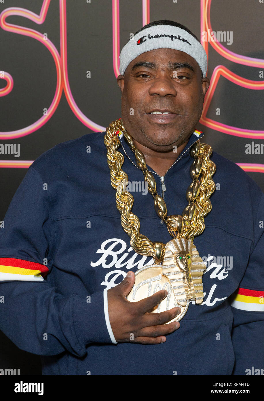 New York, États-Unis. Feb 21, 2019. Tracy Morgan assiste aux débuts de la série de Showtime Late-Night DESUS & MERO à l'horloge New York Edition Crédit : Lev Radin/Pacific Press/Alamy Live News Banque D'Images