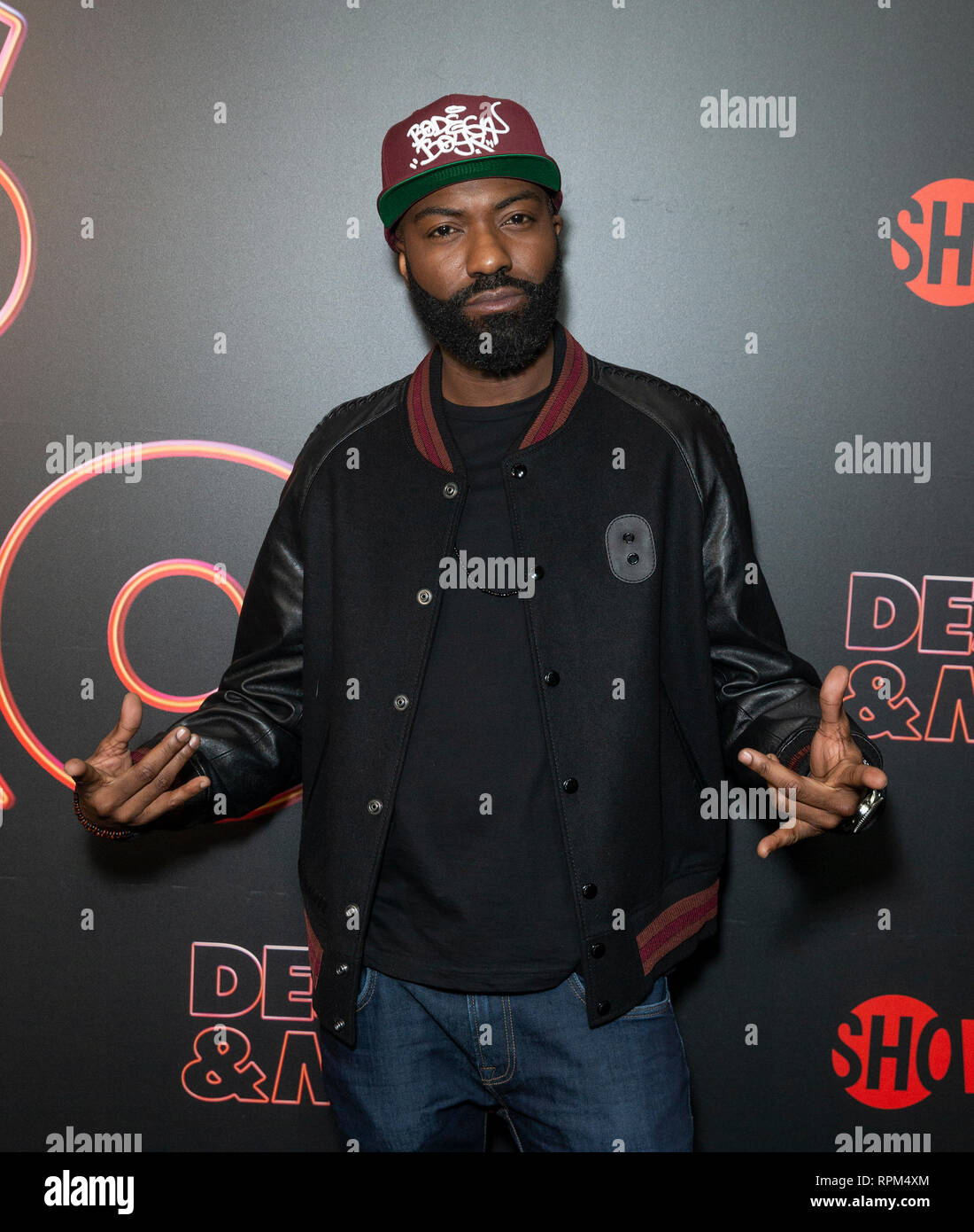 New York, États-Unis. Feb 21, 2019. Belle desus assiste à des débuts de la série de Showtime Late-Night DESUS & MERO à l'horloge New York Edition Crédit : Lev Radin/Pacific Press/Alamy Live News Banque D'Images