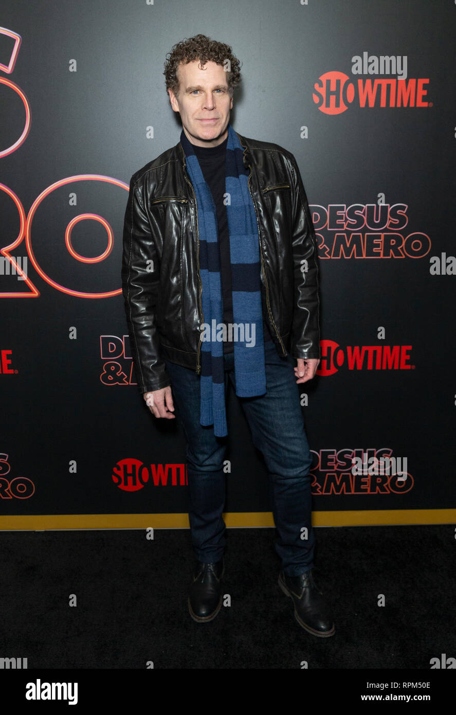 New York, États-Unis. Feb 21, 2019. Jere Shea assiste aux débuts de la série de Showtime Late-Night DESUS & MERO à l'horloge New York Edition Crédit : Lev Radin/Pacific Press/Alamy Live News Banque D'Images