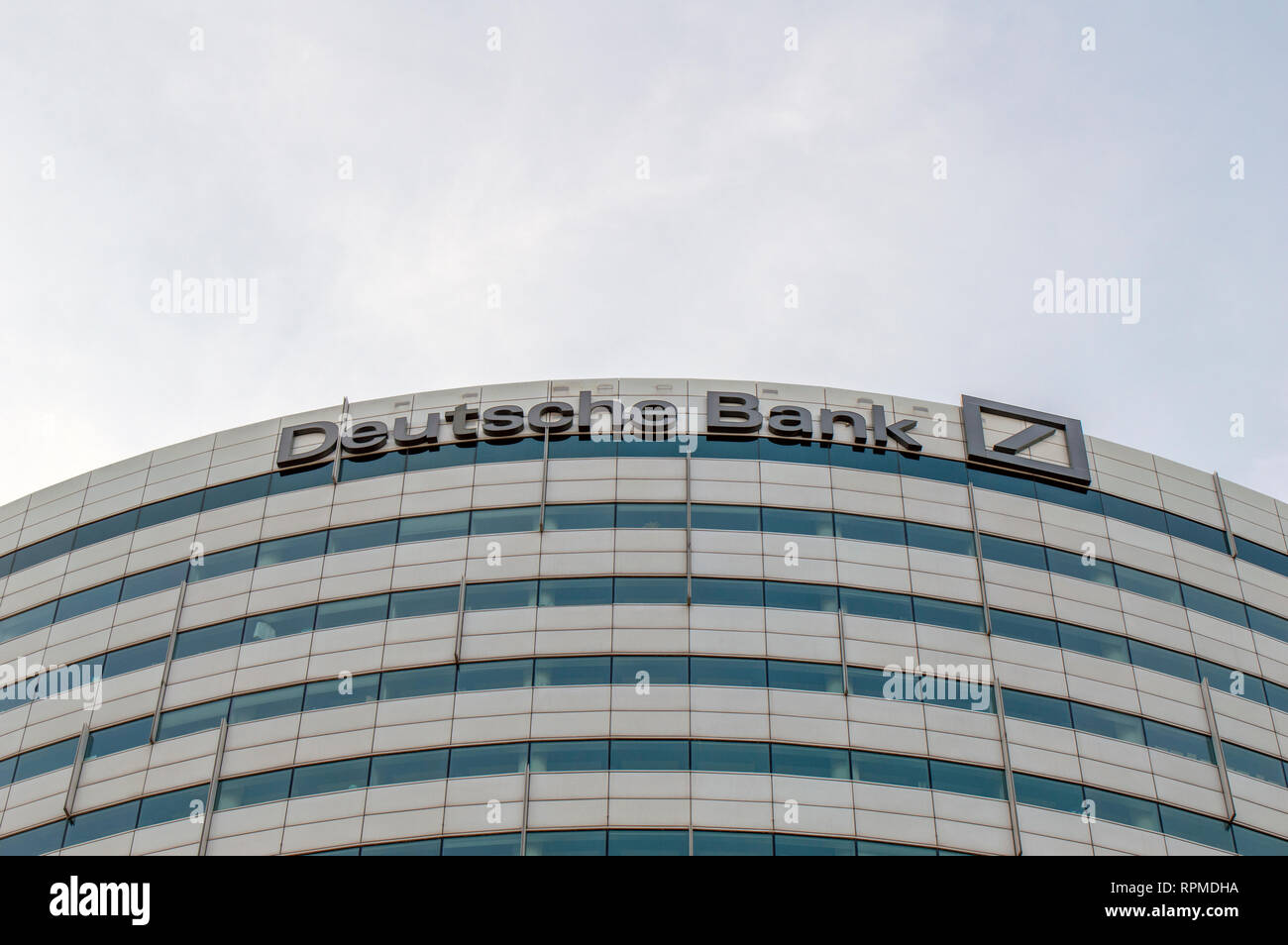 Logo De La Deutsche Bank De Panneaux A Amsterdam Aux Pays Bas 2019