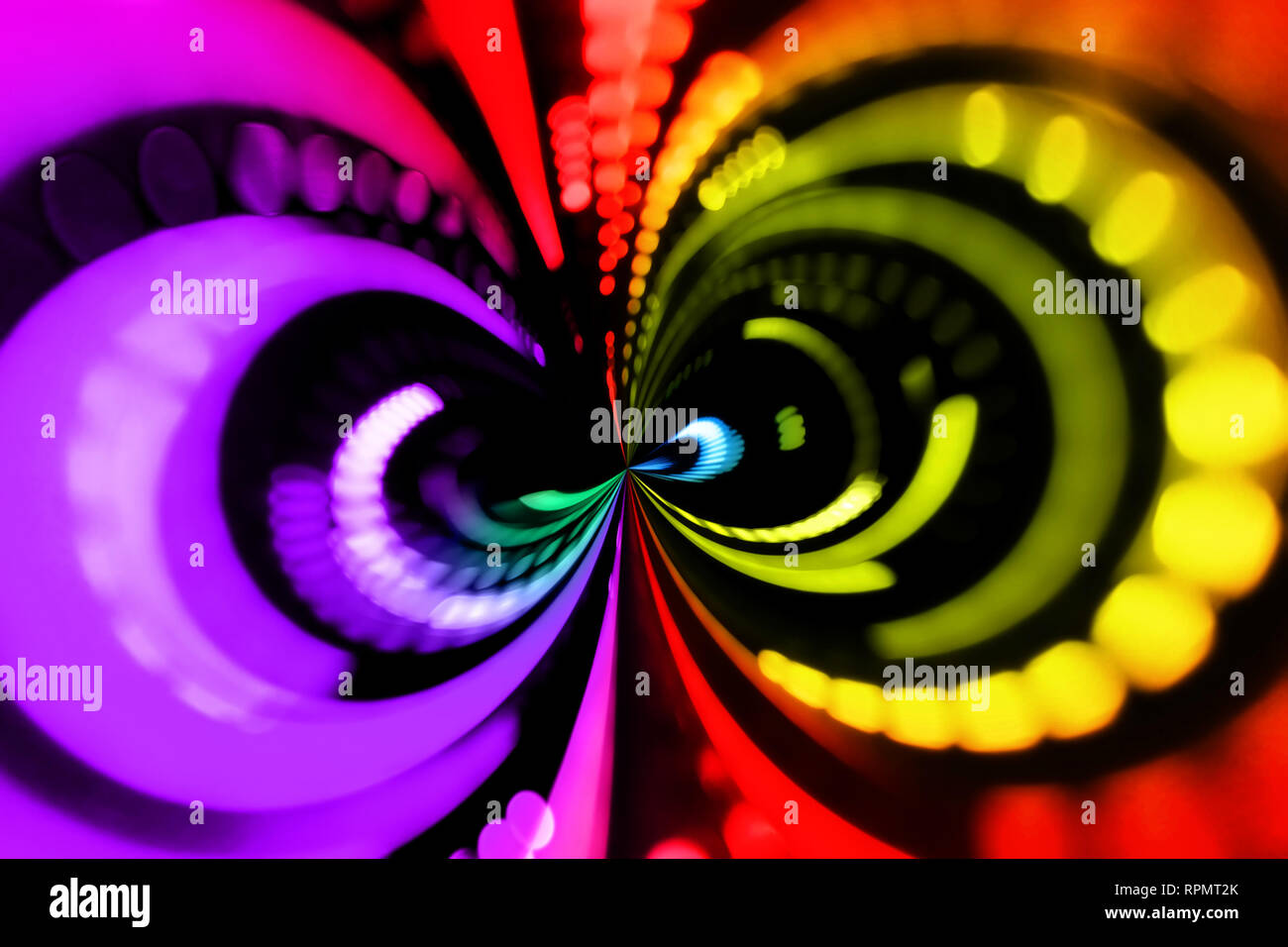 Floue lumières lumineuses abstract background Banque D'Images