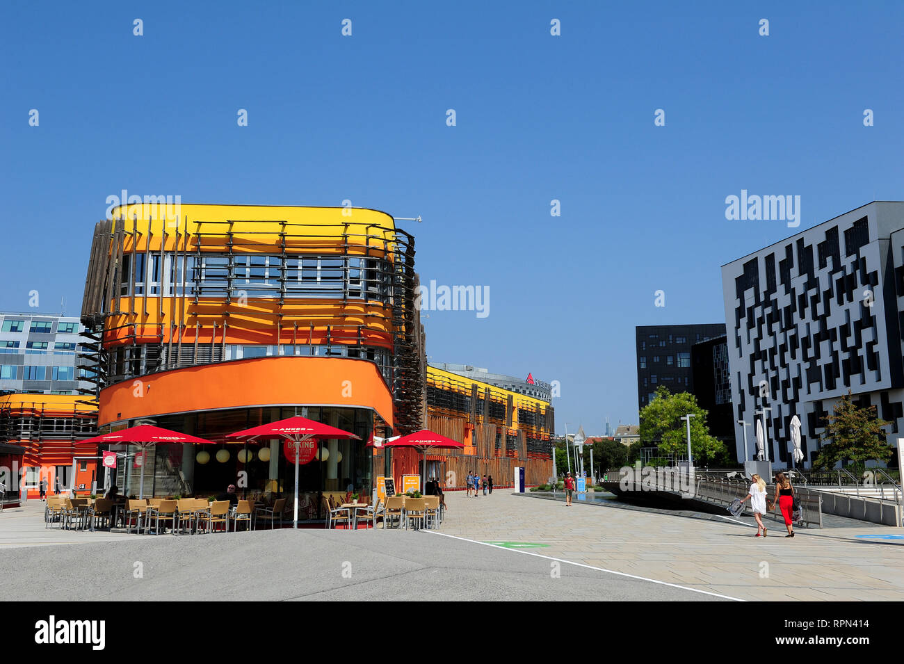 Nouveau campus WU, Vienna University of Economics and Business, Vienne, Autriche Banque D'Images