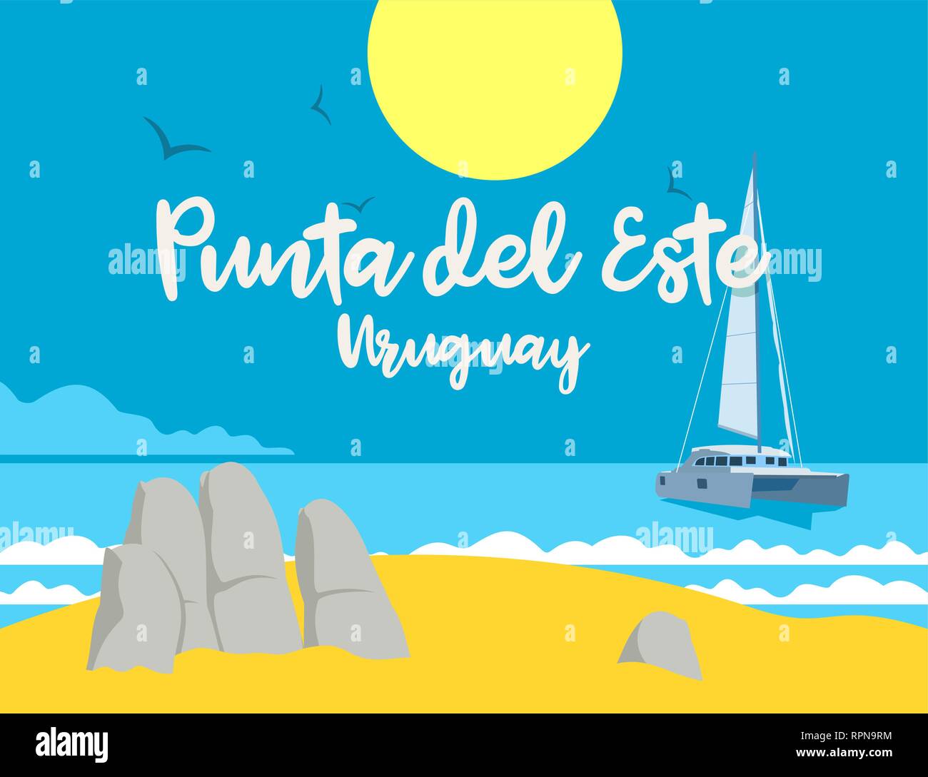 Punta del Este Illustration de Vecteur