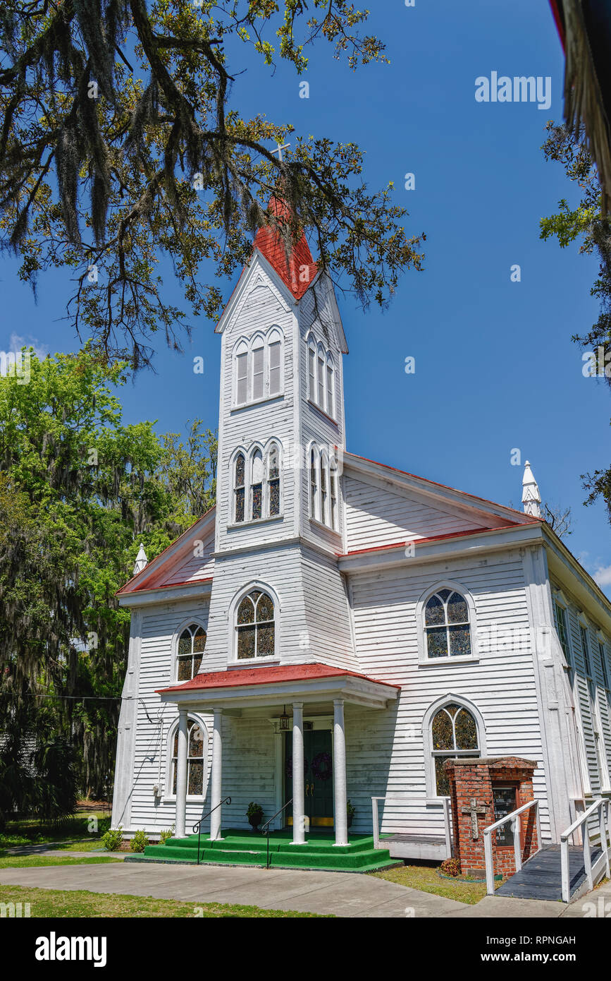 Beaufort, Caroline du Sud - le 11 avril 2018 : African American Civil War Hero Robert Smalls est enterré au cimetière de Tabernacle Baptist Church. L Banque D'Images