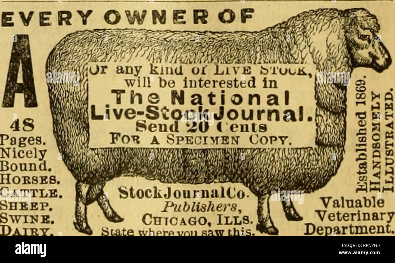 . American Bee Journal. La culture de l'abeille ; les abeilles. En tant qu'accessoire de machine à coudre, avec une douzaine de scies, pour 2,50 $. Cette scie peut être attaché à toute machine à coudre, et fonctionne à merveille. Dans la commande de la machine à coudre, de dire ce qui doit être utilisé. À l'un de nous envoyer trois abonnés pour un an à la revue l'abeille, avec 14,50, nous allons présenter une de ces scies. Chaque vue est emballé dans une boîte pour l'expédition, par express, avec les directions complètes pour les SC0LE MIEL SUR LE TERRAIN, J'ai des couteaux peut fournir un excellent miel ces couteaux, à $1. chaque. Adresse, L. E. StJOHN, 5-tf* Greene, N. Y. Reines italiennes pour 1879. Je vais Banque D'Images