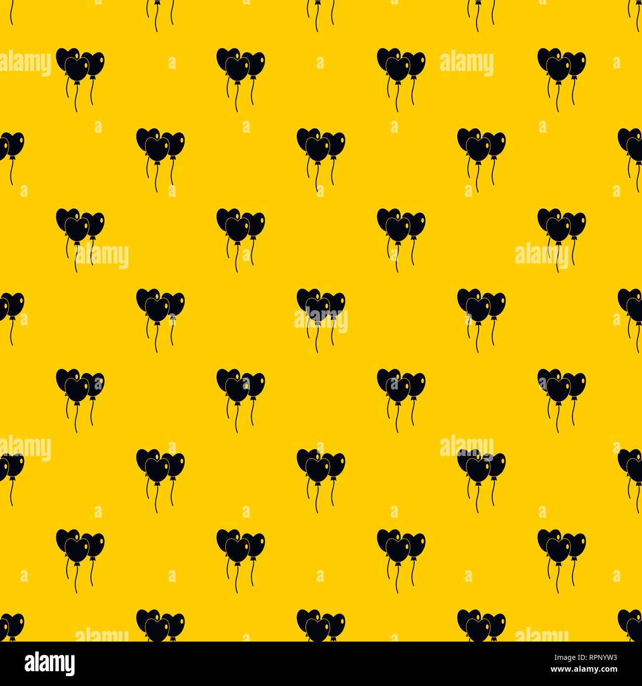 Trois ballons en forme de coeur vector pattern Illustration de Vecteur