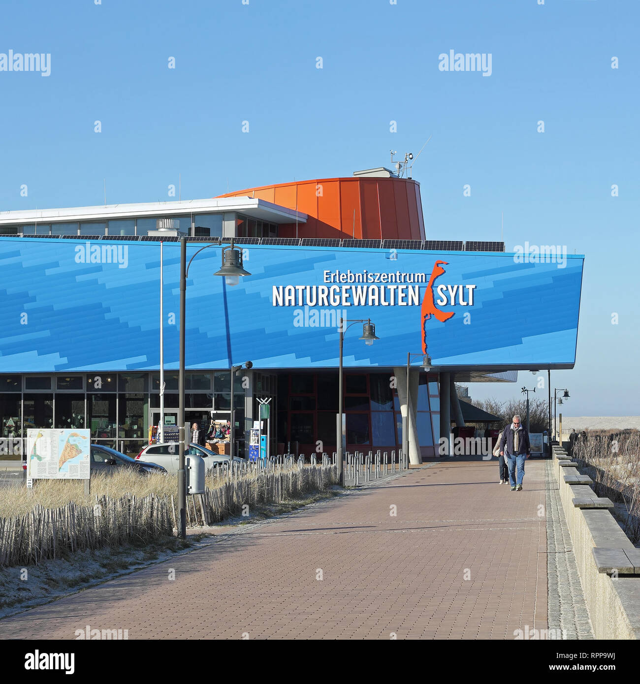 Les forces de la nature Exposition dans la liste sur l'île de Sylt Banque D'Images