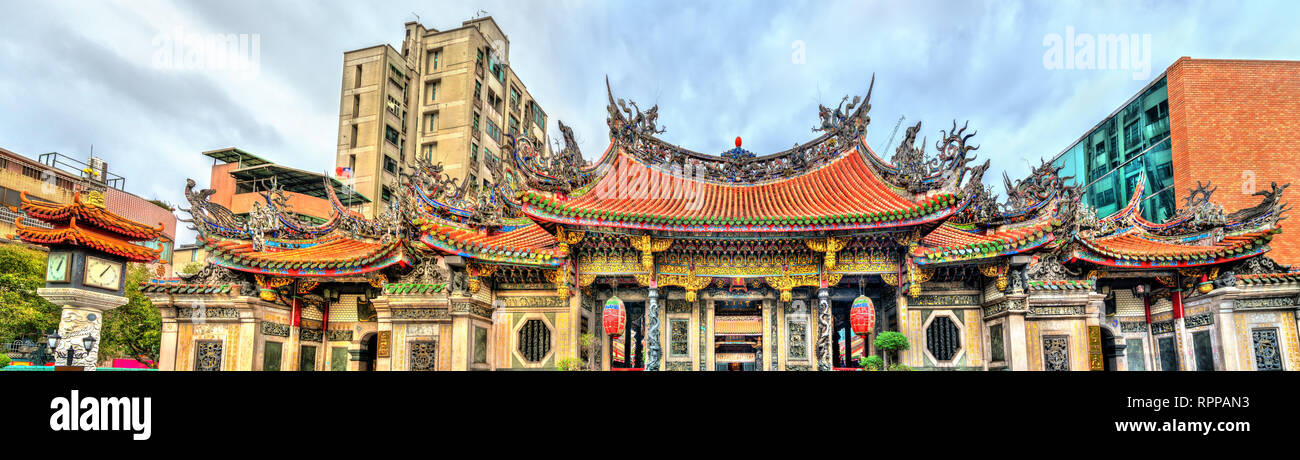 Temple de Longshan à Taipei, Taiwan Banque D'Images
