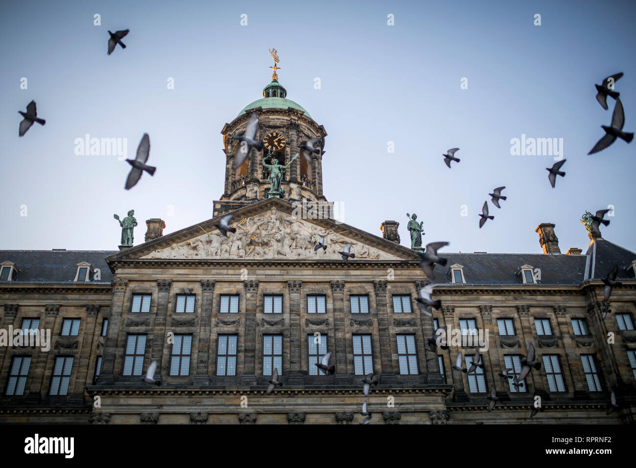 Palais Royal à Amsterdam, aux Pays-Bas. Banque D'Images