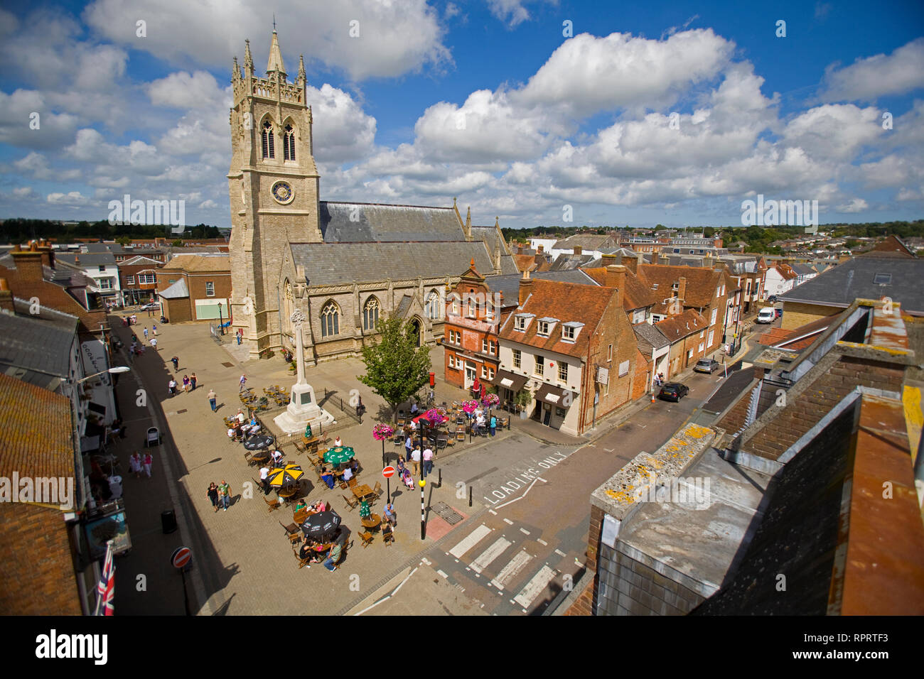 L'église St Thomas', Carré, Newport, Isle of Wight, Angleterre, RU Banque D'Images