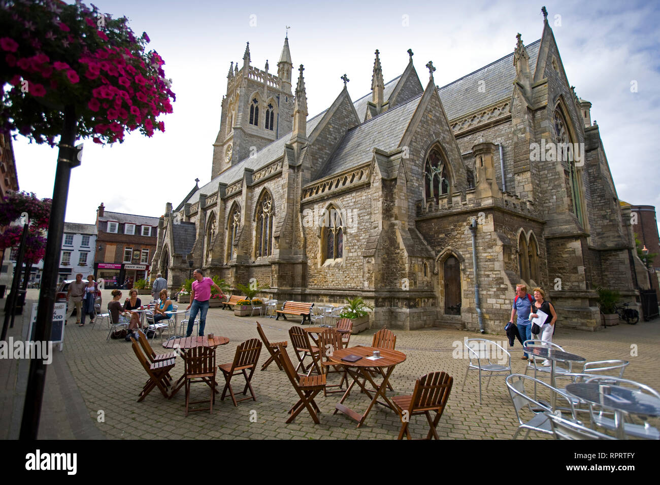 L'église St Thomas', Carré, Newport, Isle of Wight, Angleterre, RU Banque D'Images