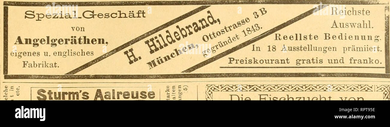 . Allgemeine Fischerei-Zeitung. 259 Spezial-escliäft Angelgeräthen G-von, Reichste Auswahl.. eigenes u. v anglais - K - K5 -" 5 N 5 .5° o d  = E '3  £ .H 3 'u ; t  =-* Sturm's^Aalreuse D.R.M. 8267-ist für Aale u.et". Der Fische sicherste Fangapp. den es giebt. V.6 Preis marquer un. Beschreibung sendet gratis u.franco. ErnstSturmJorchtenberg.Württ IC Q 3 2 3s$3U$ (tcmftalt Defeöe ßei dans ©pfeife (DsnaörM Ingcfiittcrte ", Styrü freffenbe feit, rut, $ 5§ 8 bi cm lang, al§ rjaft ^ einjährige ©für©cfc fifd)C/ augüerfauft bic ftub. ^ämmtlid fllmombcit "c). - ?- 2 rctsftfte jirotts franßo« nnon. - +- F Banque D'Images