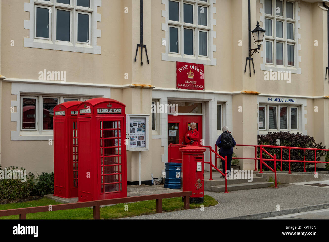 Le bureau de poste, Stanley, Îles Falkland Banque D'Images