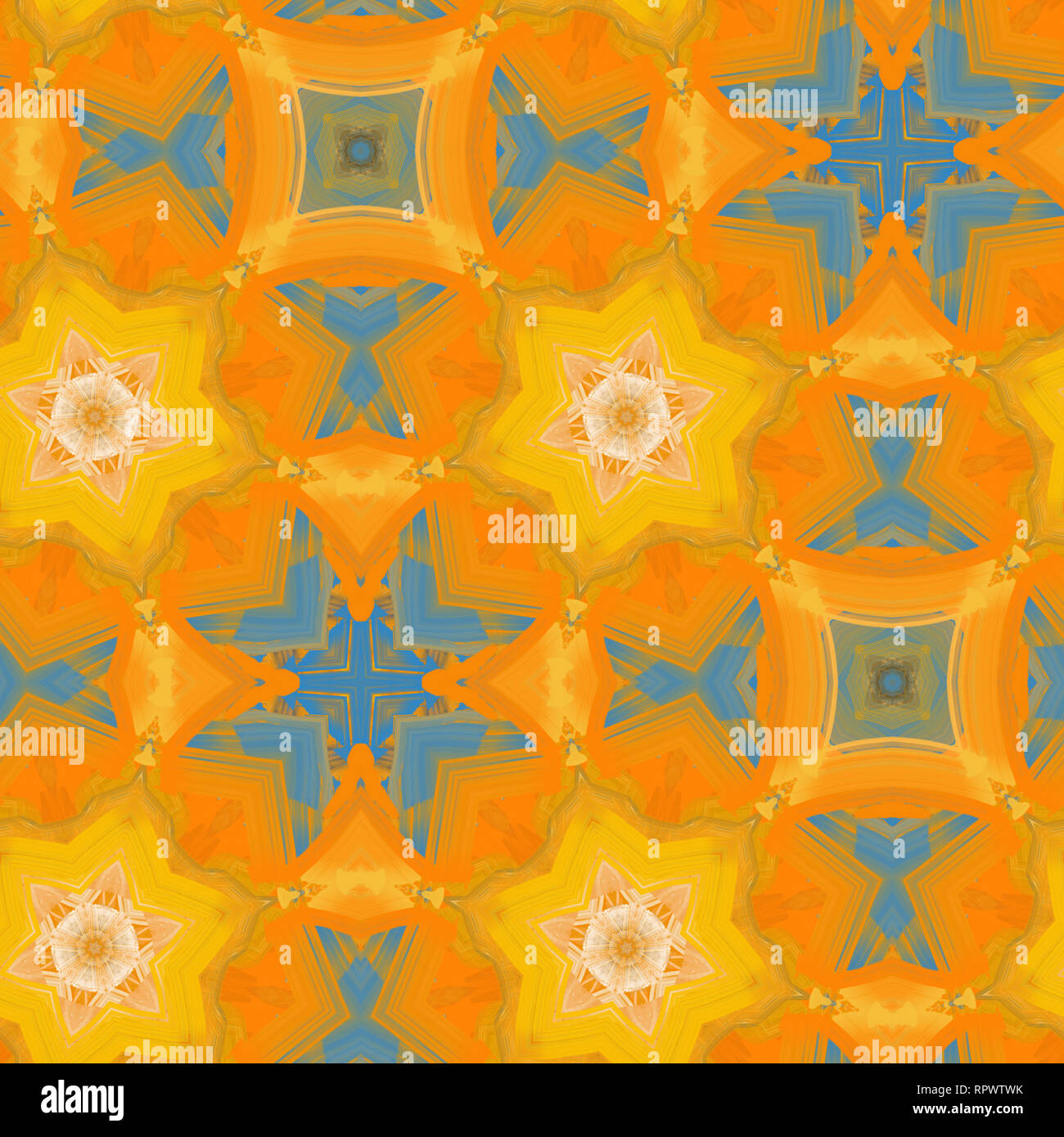 Aquarelle abstraite psychédélique sans ornement. Motif de la couleur transparente coups d'aquarelle. Il est possible de répéter (double) en enregistrement continu Banque D'Images