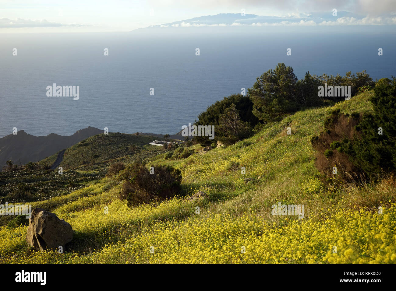 L'île de La Gomera dans les îles de Canaries, Espagne Banque D'Images