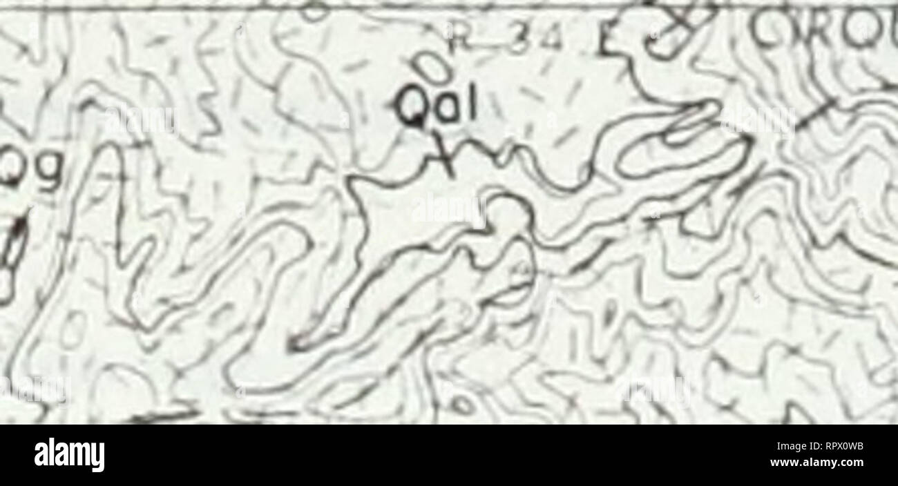 . Virginia G-E-M (zone ressources GRA no. CA-09) : rapport technique zap (CA 010-057, 010-058 et 010-064) : rapport final. Les études géologiques ; cartographie géologique ; ressources naturelles ; des mines et ressources minérales. sicl7&Lt ; S PjSS. sr Carte géologique 1:250 000 Voir page suivante pour l'explication Fresno Feuille, Mathews et Burnett (1965) Georgia GRA CA-09 Figure 3. Veuillez noter que ces images sont extraites de la page numérisée des images qui peuvent avoir été retouchées numériquement pour plus de lisibilité - coloration et l'aspect de ces illustrations ne peut pas parfaitement ressembler à l'œuvre originale.. Commune de GEM du Grand Bassin Ven Banque D'Images