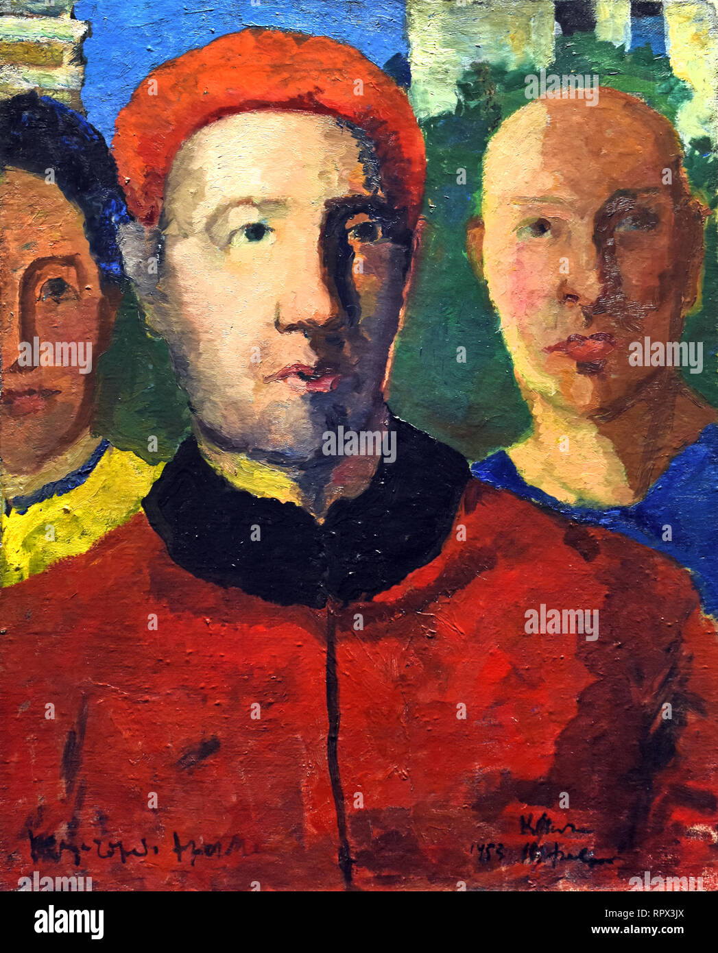 Portrait Triple ( Étude pour la ville socialiste de peinture ) 1933 Kazimir Malevich 1878-1935 La Russie, URSS, russe, Russie, Banque D'Images