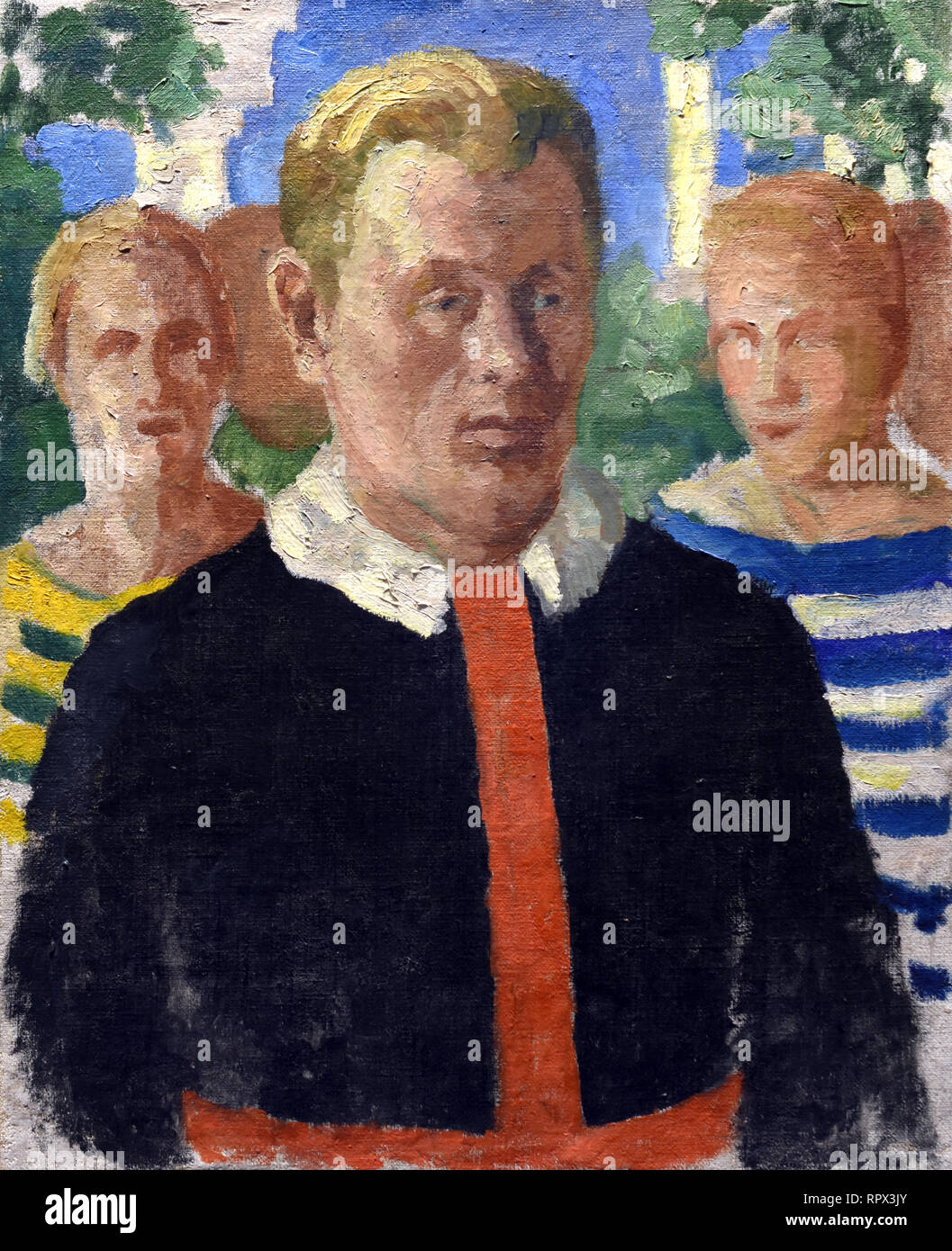 Portrait masculin 1933-1934 Kazimir Malevich 1878-1935 La Russie, URSS, russe, Russie, Banque D'Images