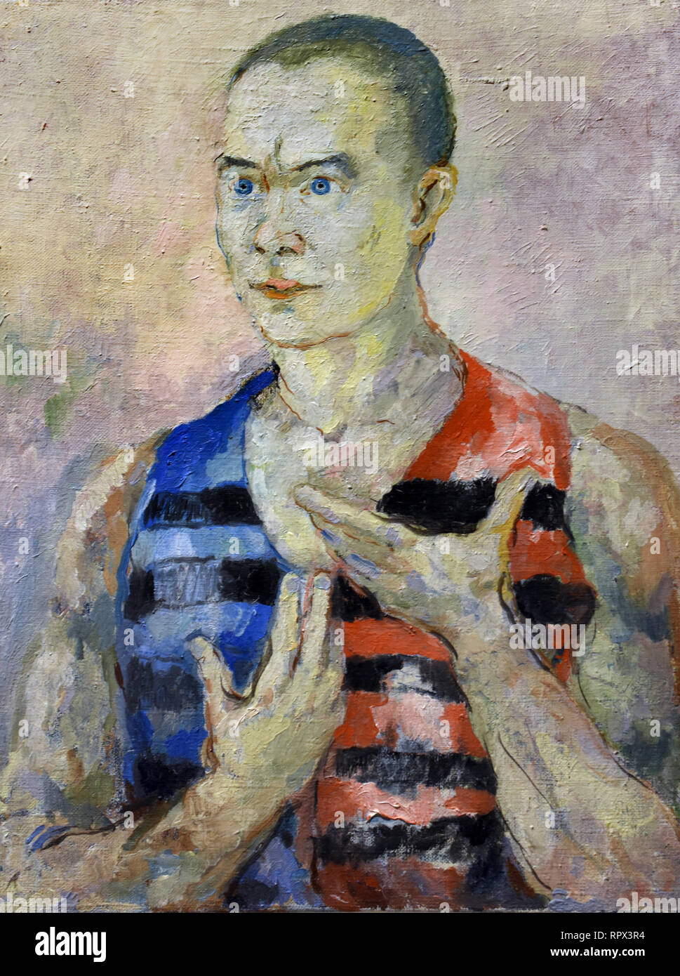 Portrait d'une jeunesse 1933 Kazimir Malevich 1878-1935 La Russie, URSS, russe, Russie, Banque D'Images