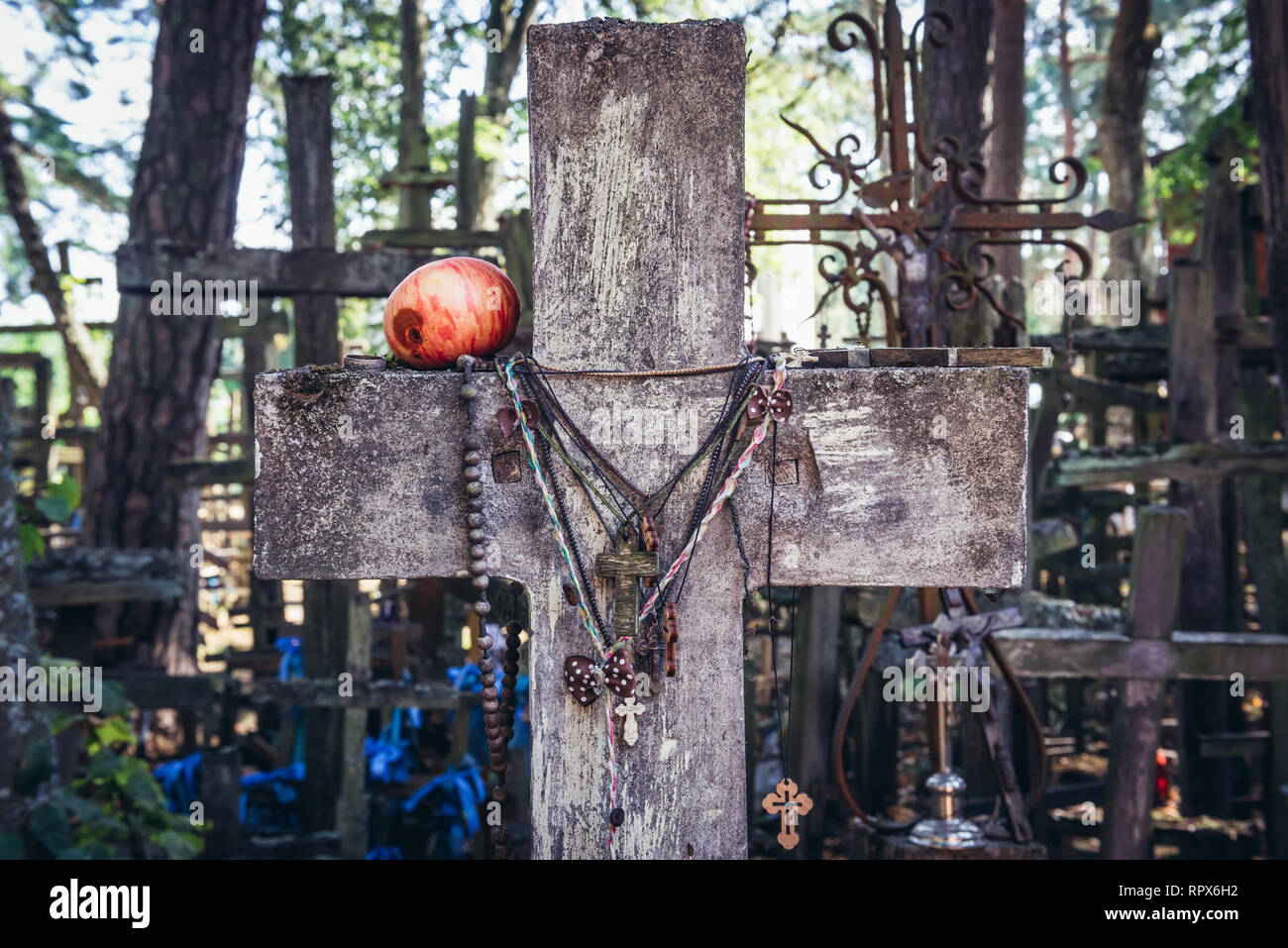 Sainte Montagne de Grabarka - célèbre pèlerinage orthodoxe en Pologne Banque D'Images