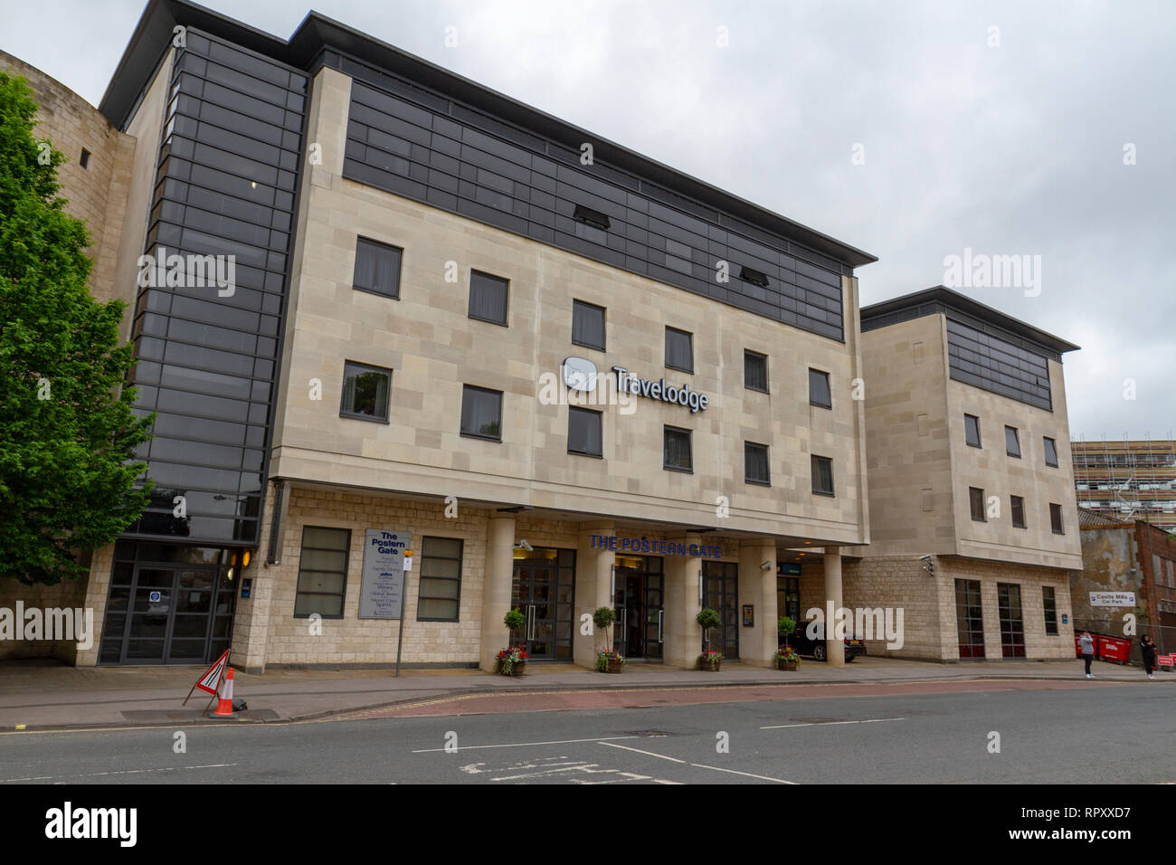 Le Travelodge York Central, Poterne Travelodge, ville de York, au Royaume-Uni. Banque D'Images