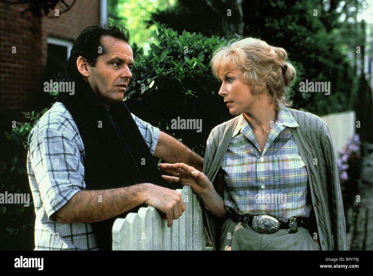 NICHOLSON, MACLAINE, TERMES D'AFFECTION, 1983 Banque D'Images