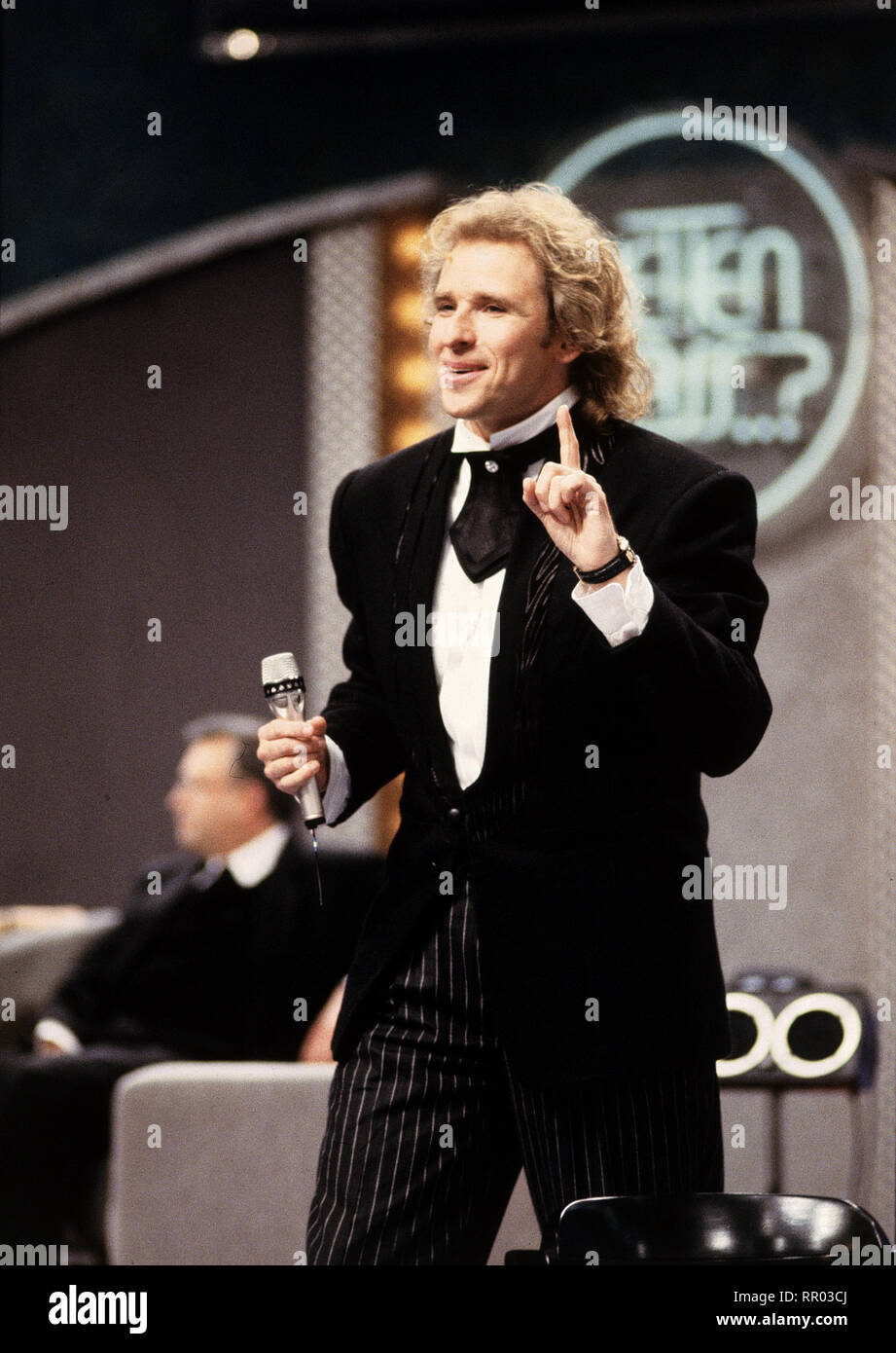 WETTEN, DASS ...  ? / THOMAS GOTTSCHALK lädt ein zu 'Wetten, dass' / Überschrift : WETTEN, DASS ...  ? Banque D'Images