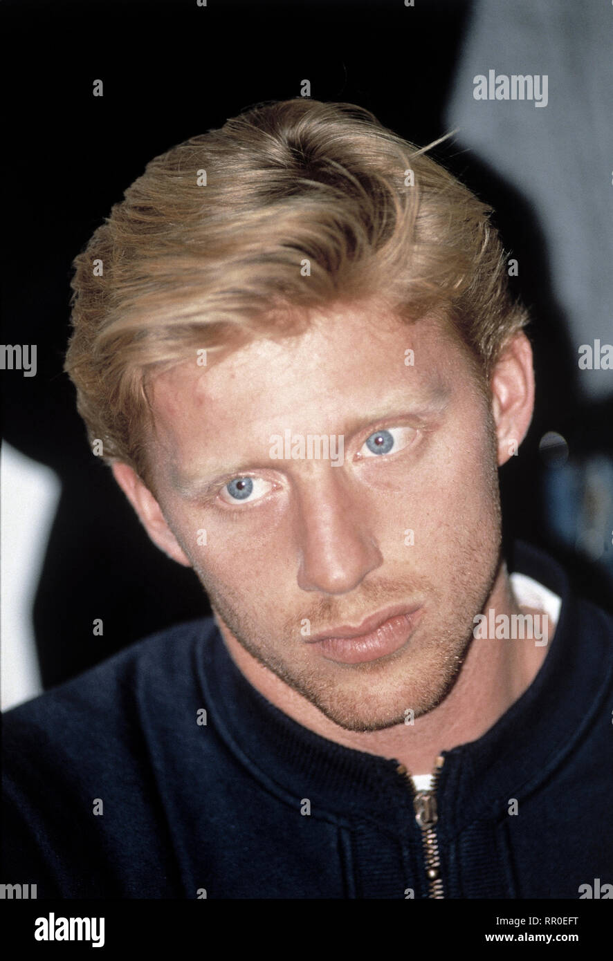 BORIS BECKER - 1991 / Überschrift : Boris Becker Banque D'Images