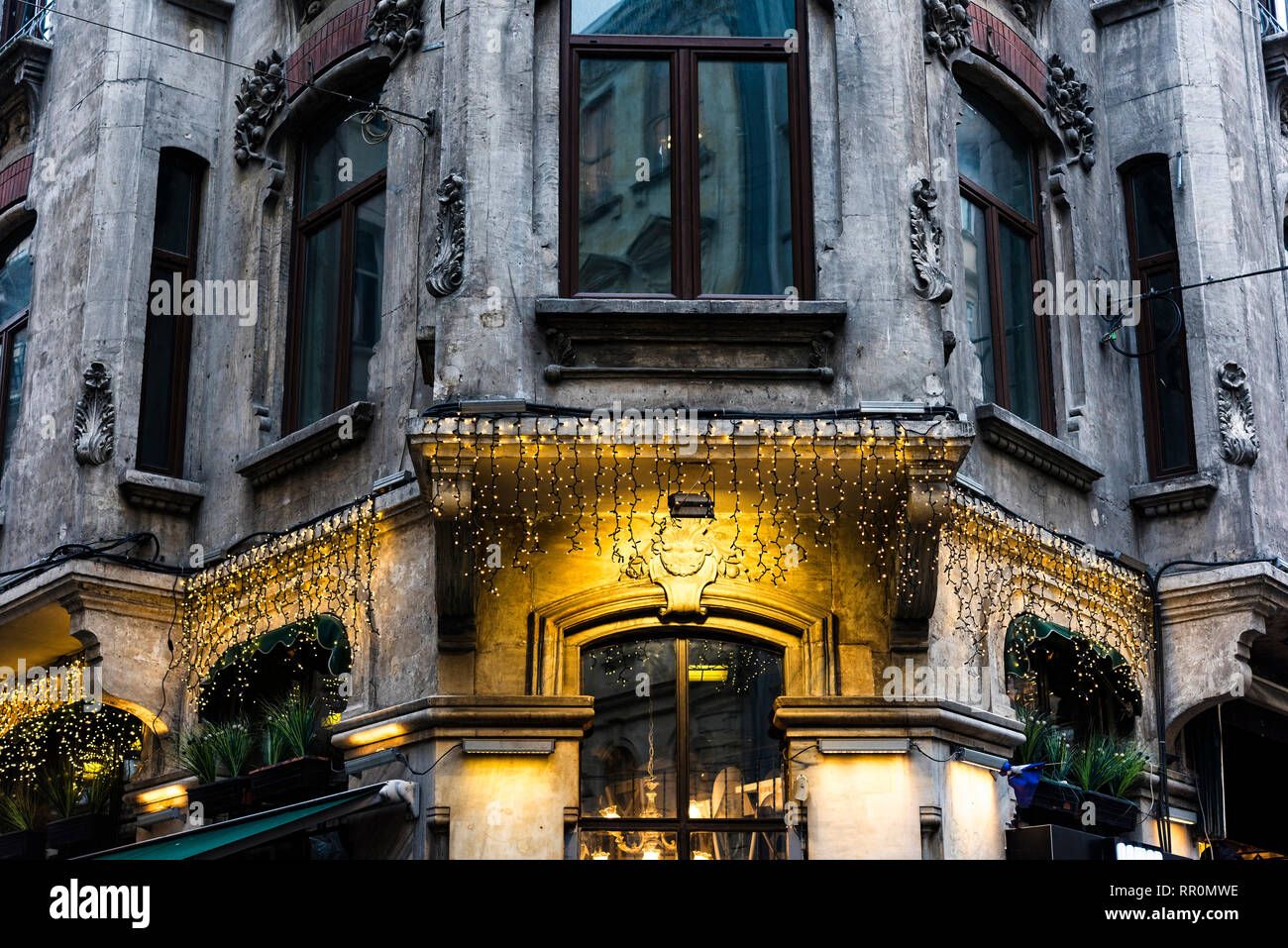 Bâtiment de style rétro rustique vue extérieure Banque D'Images