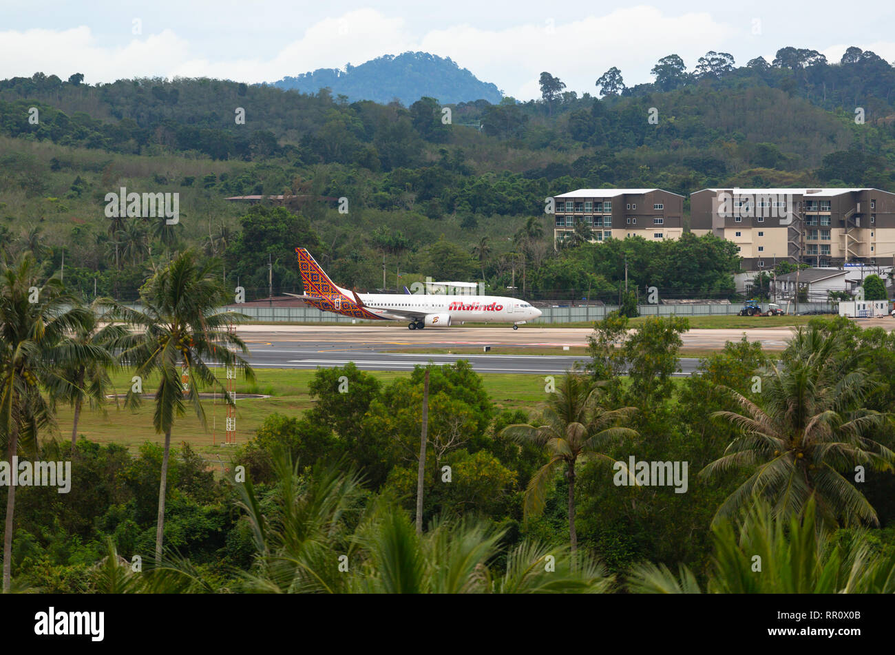 Malindo Air taxis sur la piste Banque D'Images