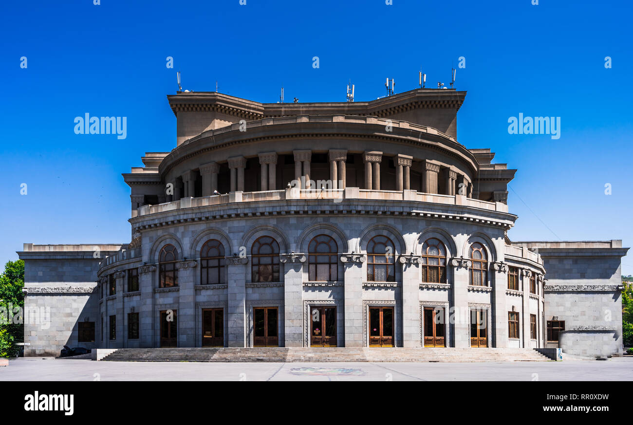 L'opéra et le Ballet National Academic Theatre à Erevan, Arménie Banque D'Images