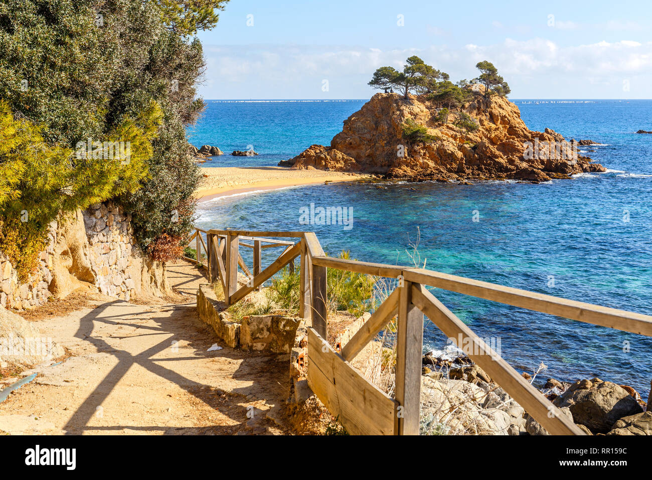 Cami de Ronda, un sentier côtier le long de la Costa Brava, Catalogne Banque D'Images