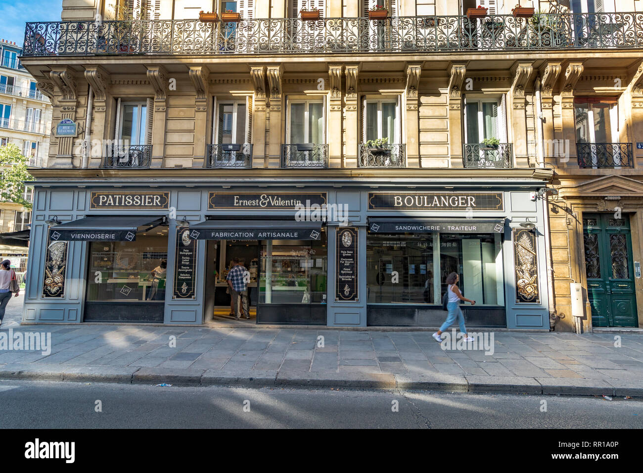 Ernest & Valentin boulangerie , une boulangerie sur la rue Réaumur, Paris .France Banque D'Images