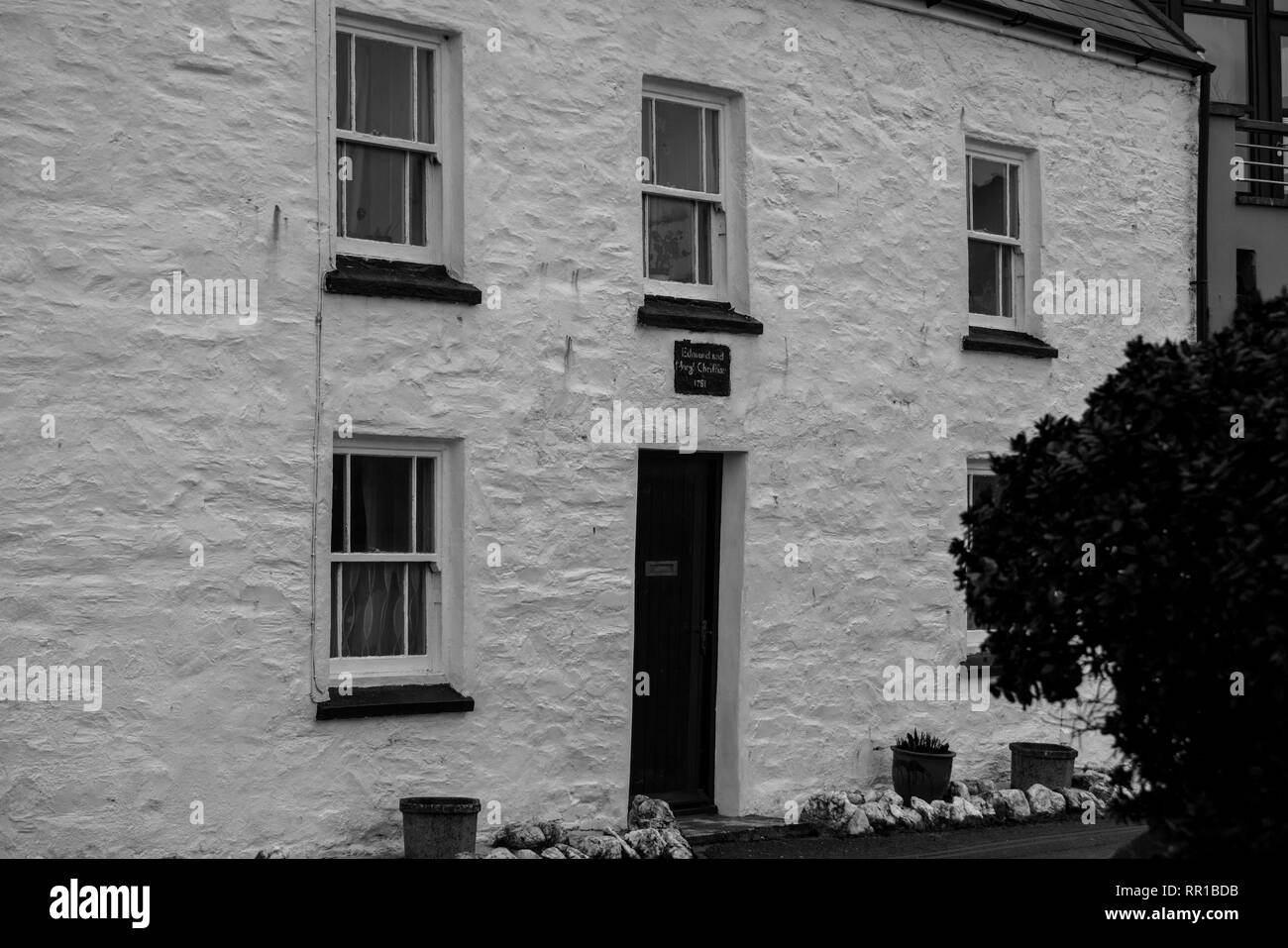 La vie dans l'île de Man de Port Erin Banque D'Images