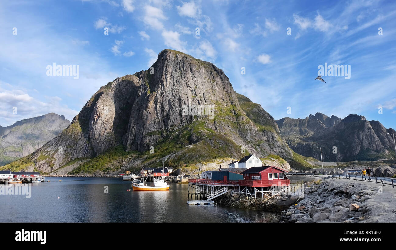 Iles Lofoten. Le nord de la Norvège. Scandinavie Banque D'Images