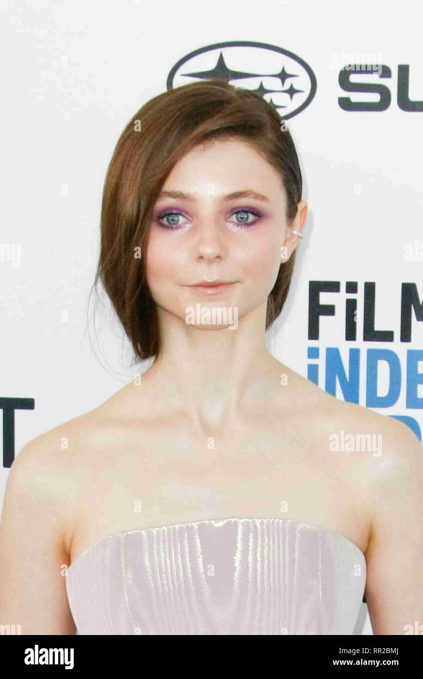 LOS ANGELES, CA - le 23 février : Thomasin McKenzie à la 34e Film Independent Spirit Awards le 23 février 2019 à Los Angeles, Californie. Photo : imageSPACE Banque D'Images